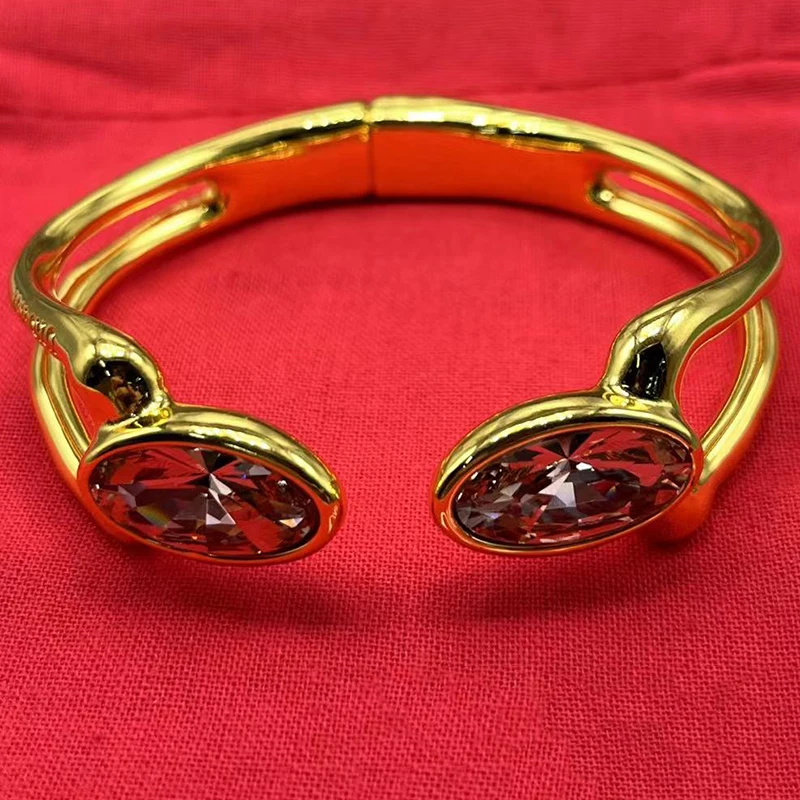 Metal Color: Dark Gold - gift of New Hot Spanish jewelry lightweight luxury jewelry bracelet ladies party exquisite accessories high-quality gifts