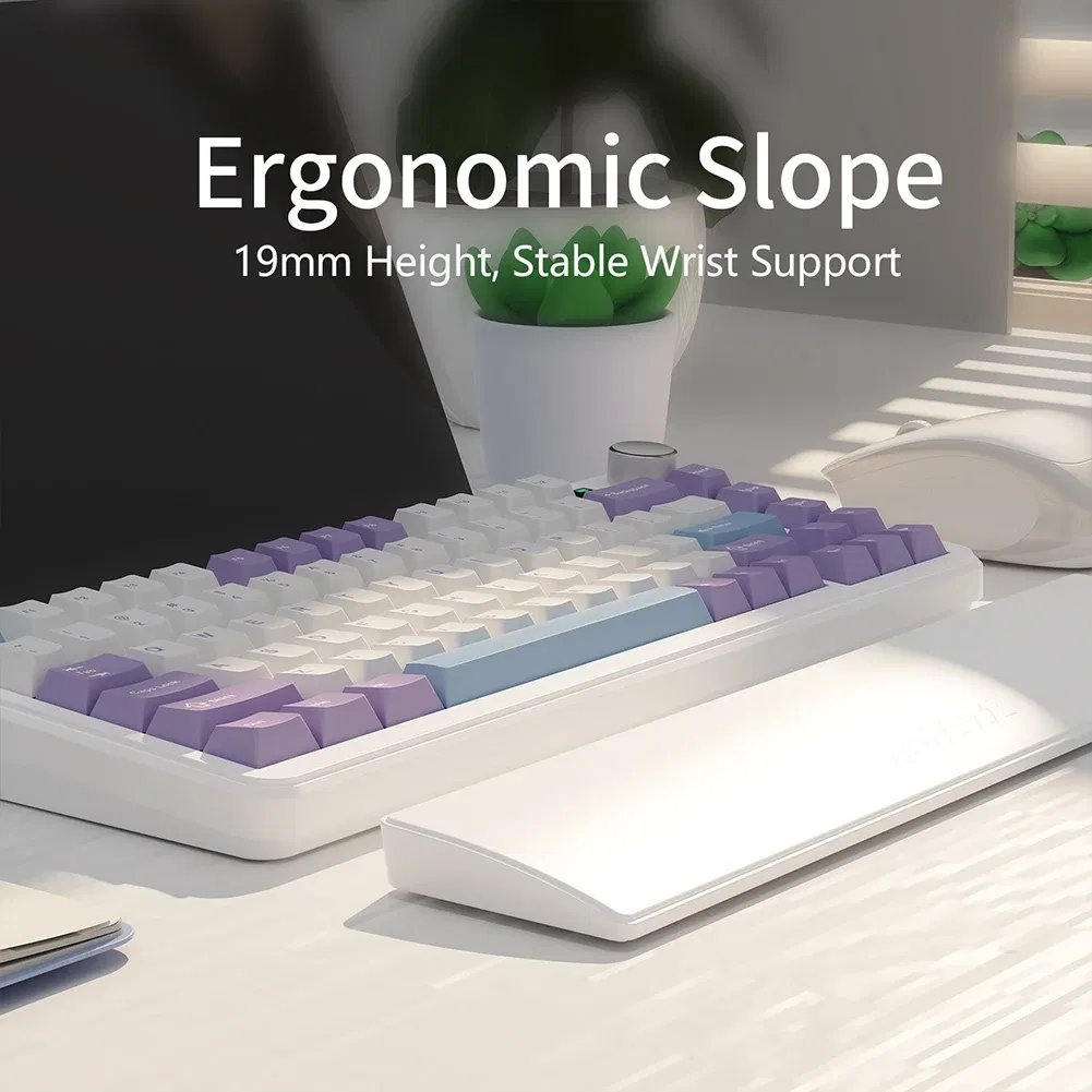 81 Keys Anti-Slip Rubber Stable Base Ergonometric Wrist Support for Long Hours of Work Studying Gaming