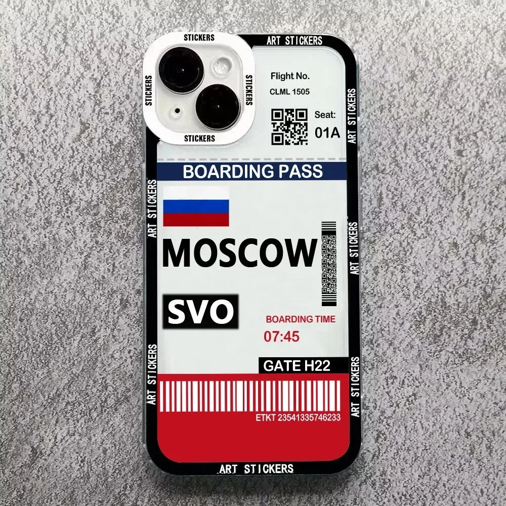 Color: Dark Grey, Material: PP - World City Travel Ticket Label Phone Case For Samsung Galaxy S10 S20 S21 S22 S23 S24 FE Plus Ultra Note 20 New York Paris