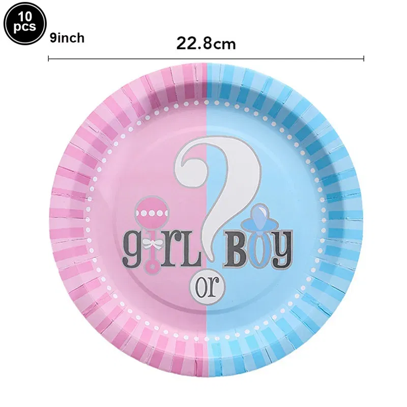 Color: Olive - Gender Reveal Party Decorations Disposable Tableware Plates Cups Napkins Tablecloth Boy Girl Balloon Fringe Curtain