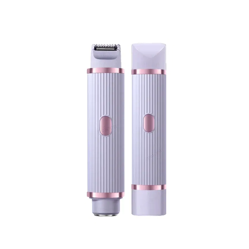Color: PURPLE - Bikini Trimmer Electric Razor for Women Body Underarm Leg Shaver Female Electric Painless Epilator Facial Mustache Hair Remover