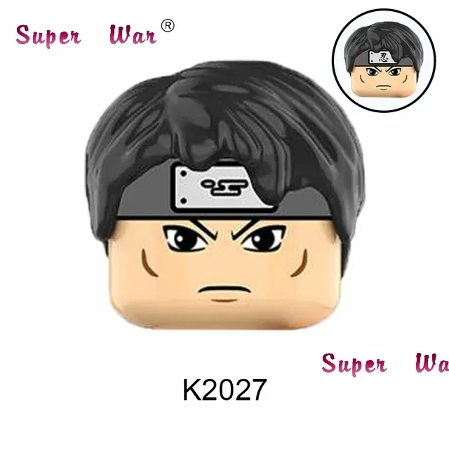 Color: Dark Pink - Single New Cartoon Action Figures accessories Building Block children WM2081 WM6105 WM6106