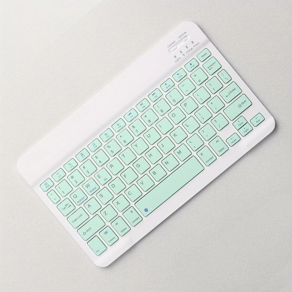 Color: green - Wireless Keyboard Bluetooth-compatible Keyboard For Android IOS Windows Mini 78-Key Gaming Keybaord for PC iPad Tablet Keyboard