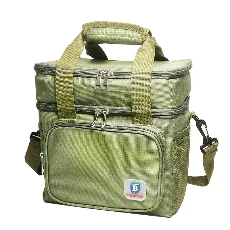 Color: PURPLE - BAGNEER Thermal Lunch Bag Camping Picnic Food Cooler Bags Insulated Case Waterproof Office School Lunchbag Shoulder Cooling Box