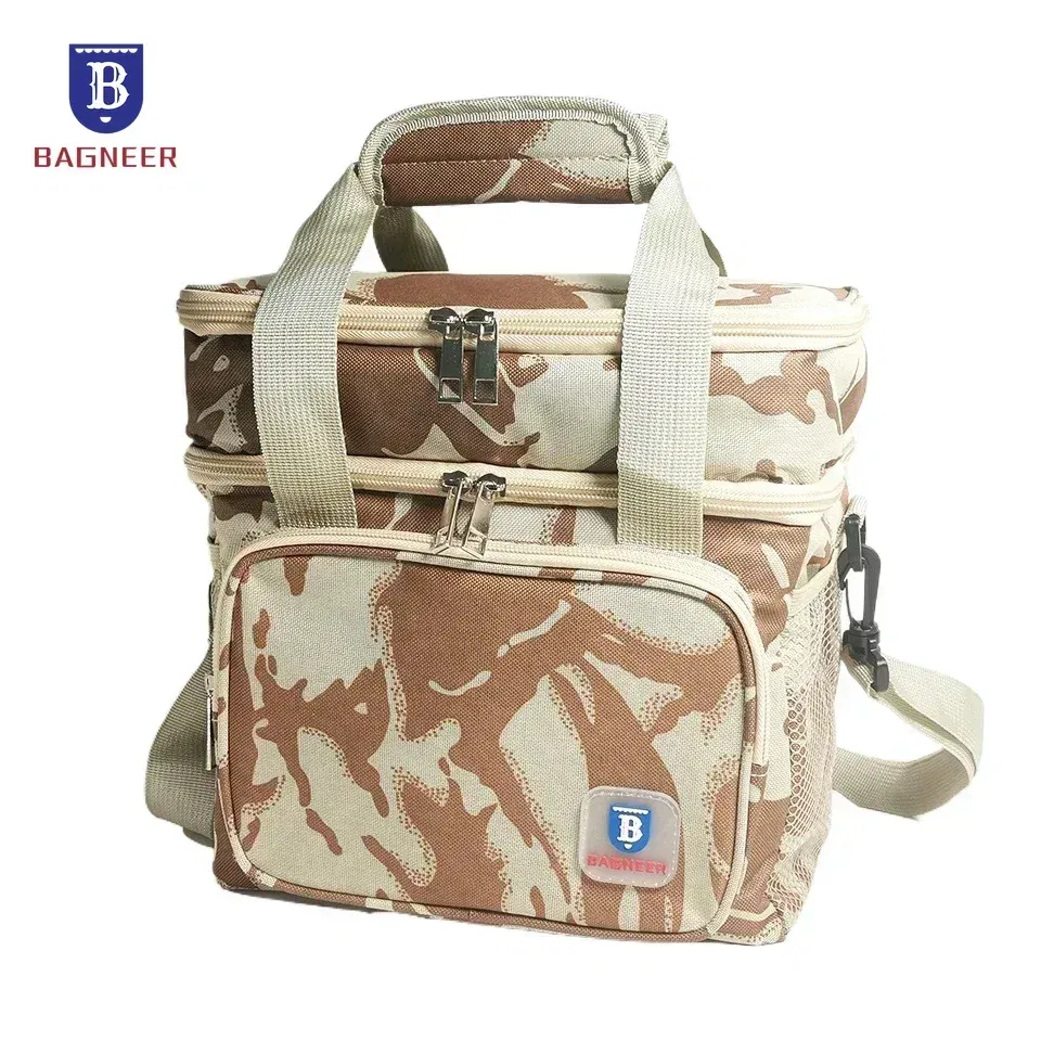 Color: PURPLE - BAGNEER Thermal Lunch Bag Camping Picnic Food Cooler Bags Insulated Case Waterproof Office School Lunchbag Shoulder Cooling Box