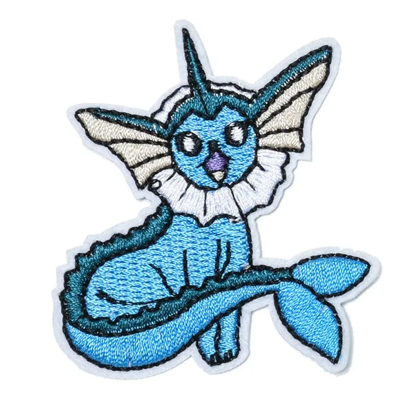 Color: Black Nickel - Kawaii Animals Patch Anime Game Embroidered Patches For Clothing DIY Iron on Patches For Clothes Cartoon Patch Stickers