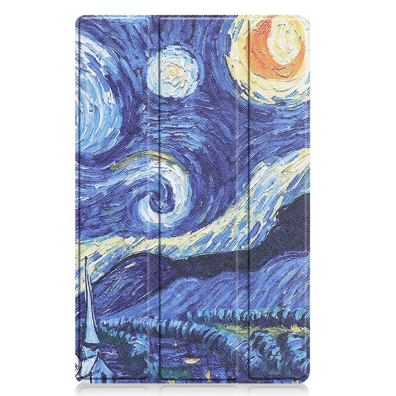 Color: Blue, Size: Thirteen, Ships From: CHINA - For Lenovo Tab M10 HD 2nd Gen Case TB-X306F X306X Tri-Fold Stand Wake/Sleep Magnetic Protective Shell PU Leather Tablet Cover