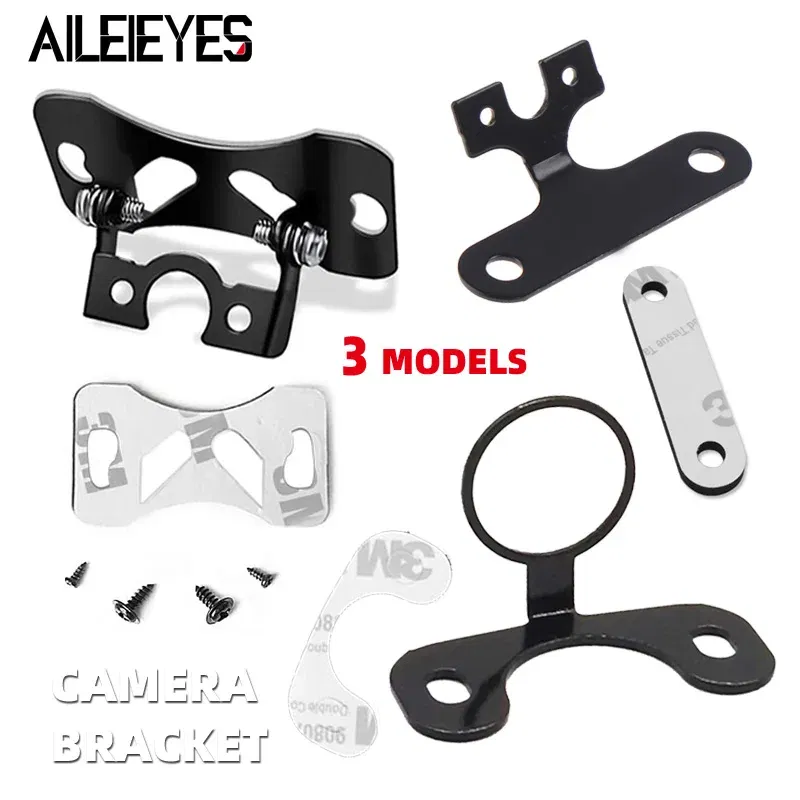 Color Name: Black - Universal Car Rear Camera Mounting Bracket Black Stainless Steel Holder Case For DVR/Rearview/Back Up/Reserve Camera