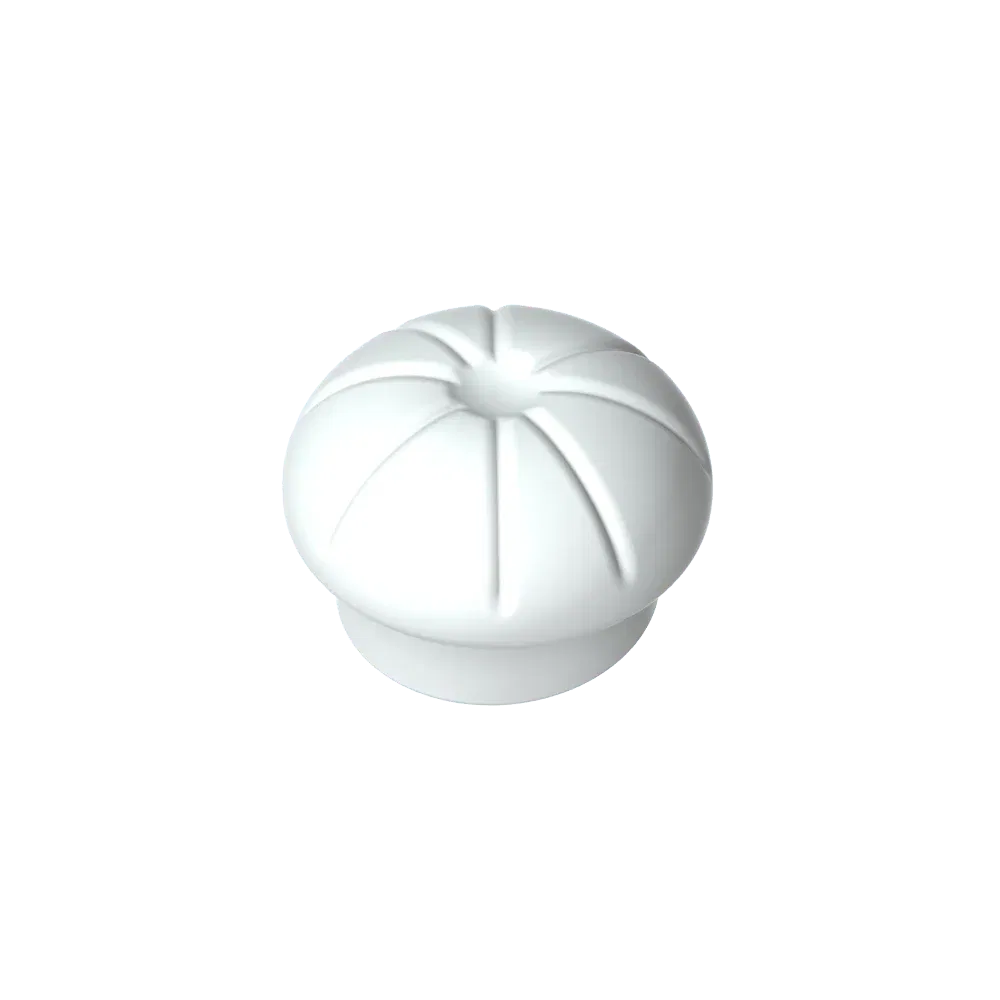 Color: WHITE - Gobricks GDS-M102 Minifig, Headgear Hat, Chef Toque compatible with lego 29329 Assembles Building Blocks children's toys