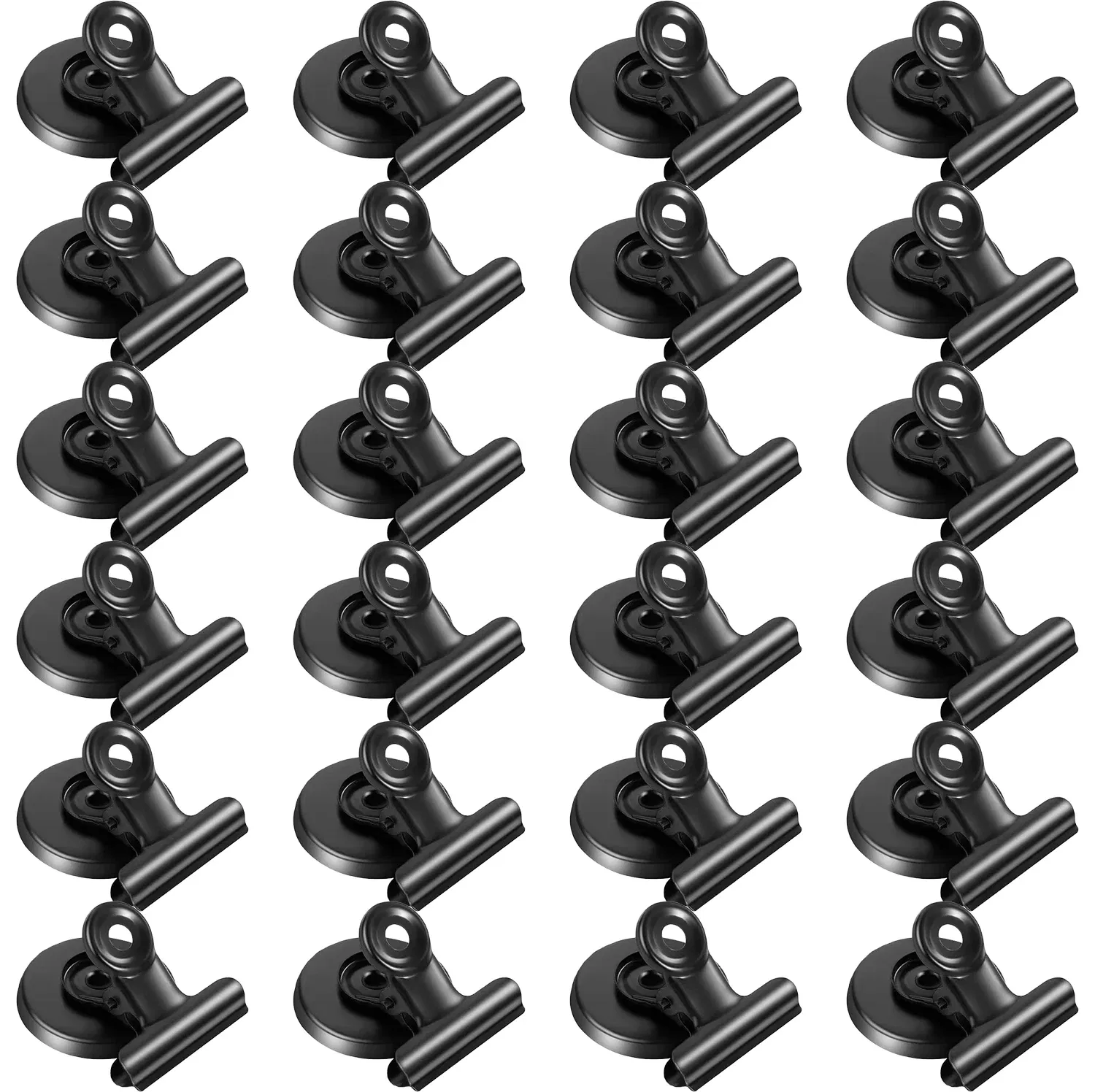 Color: DARK GRAY - Strong Magnets Magnetic Clips Bulldog Clips Heavy Duty Magnetic Clips Perfect for Whiteboard Magnets Photo Displays Home