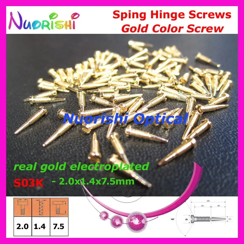 Frame Color: Red - 10000pcs Gold or Silver Glasses Eyewear Eyeglasses Spectacle Spring Hinge Screws S03 Free Shipping