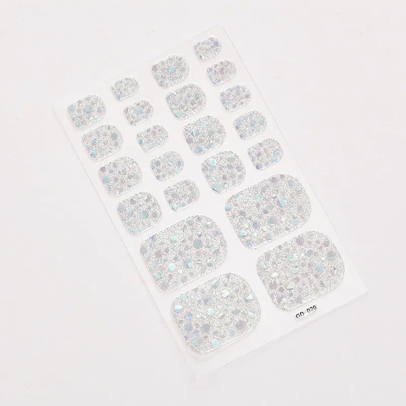 Color: transparent - 22 Tips/Sheet Nail Tape Loveliness Nail Art Stickers Designed Nailart Sticker Nail Strips Designer Nail Decals Nailart Shiny