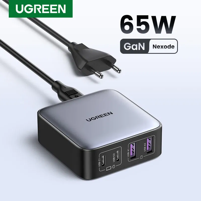 Plug Type: RSA, Ships From: CHINA - UGREEN 100W 65W GaN Charger Desktop Laptop Fast Charger 4 in 1 Adapter For iPhone 15 14 13 Pro Max Phone Charger Xiaomi Samsung