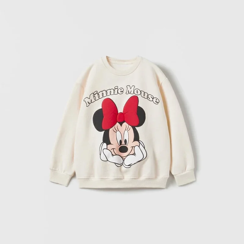 Color: MAROON, Kid Size: 6M - Spring New Mickey Sweatshirt Loose Fashion Long Sleeved Tops O-neck Children Baby Casual Hoodies Boys Clothing Cartoon Sweater