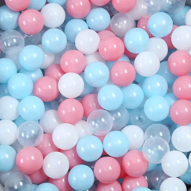 Color: Yellow - 50pcs Colorful Love Star Plastic Ocean Ball Pits Eco-Friendly Funny Baby Kid Swim Pit Play Toy Water Pool Ocean Wave Balls Gifts