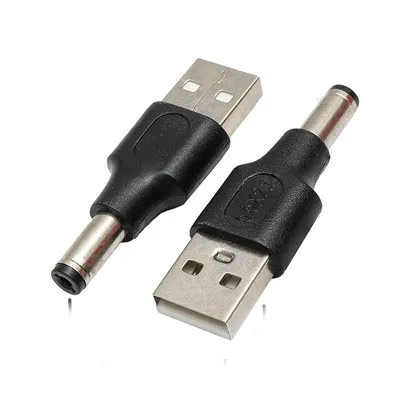 Color: green - Usb Male to Female 5.5*2.1mm DC Power Adapter 12v DC Plug 3.5*1.35mm Female Converter For Charger Extension