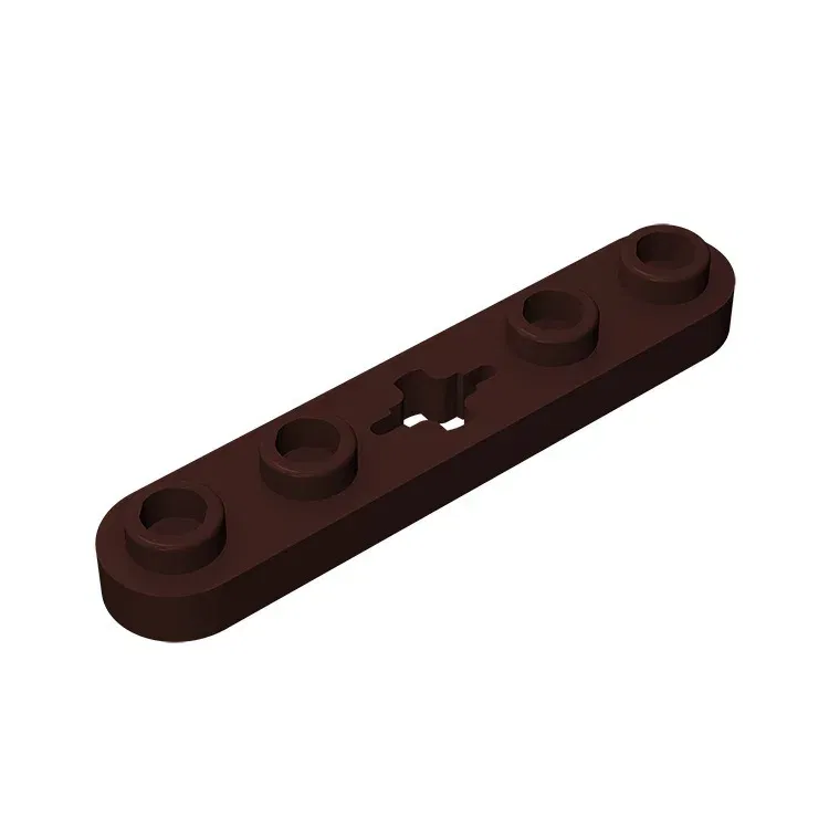 Color: Yellow - Gobricks GDS-900 Plate 2 x 4 Technical, Plate 1 x 5 with Smooth Ends, 4 Studs and Center Axle Hole compatible with lego 32124