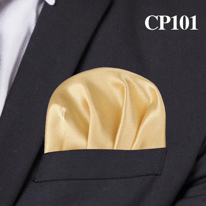 Color: WHITE - Fashion Solid Silk Satin Handkerchief Candy Color Suits Pocket Square For Men Business Chest Towel Hanky Suit Napkin Hankies