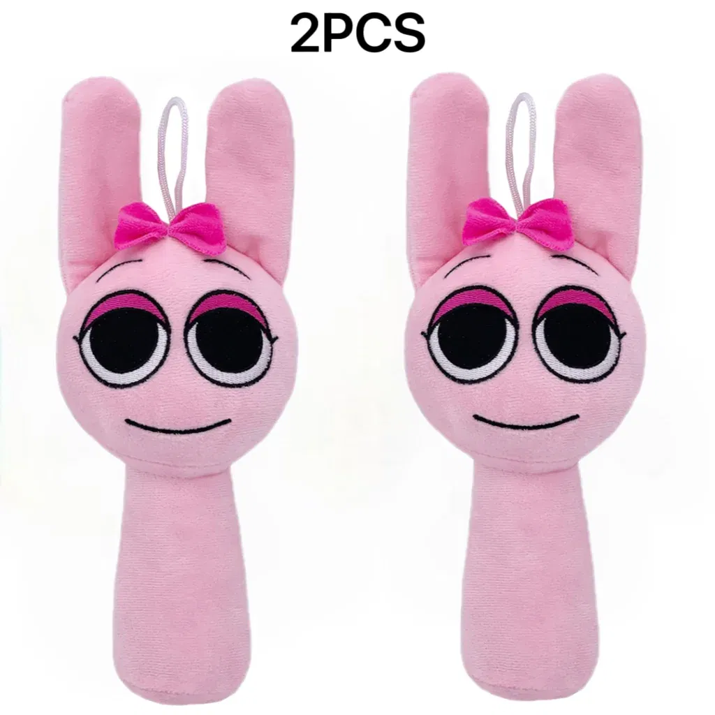 Color: LavenderBlush - Sprunki Plush Toys Sprunki Incredibox Plushie Sprunki Soft Game Cartoon Pillow Kids Birthday Gifts Stuffed Dolls Christmas Gift