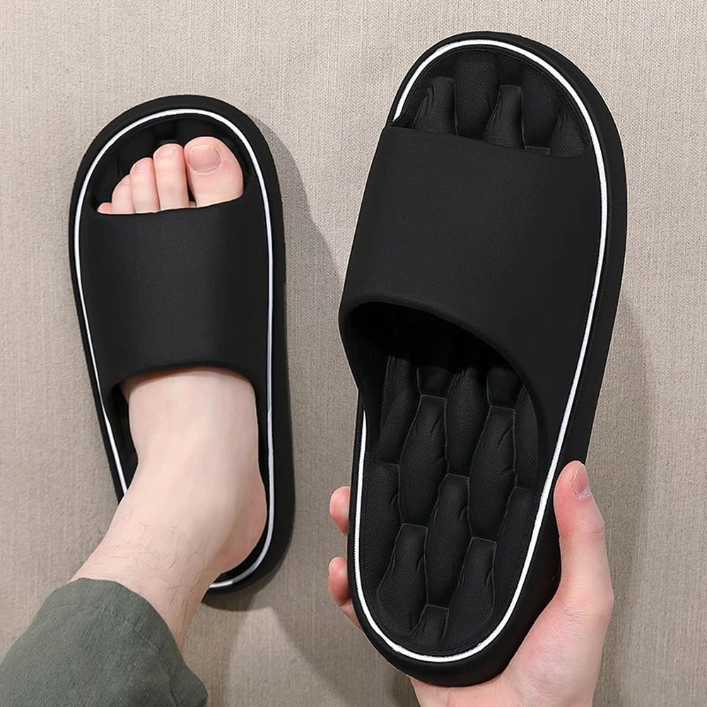 Color: Beige, Shoe Size: 38-39, Ships From: CHINA - BASATU Fashion Summer Cartoon Home Shoes Non-slip Soft Slides Lithe Comfort Sandals Men Women Couple Slippers Trendy Slippers