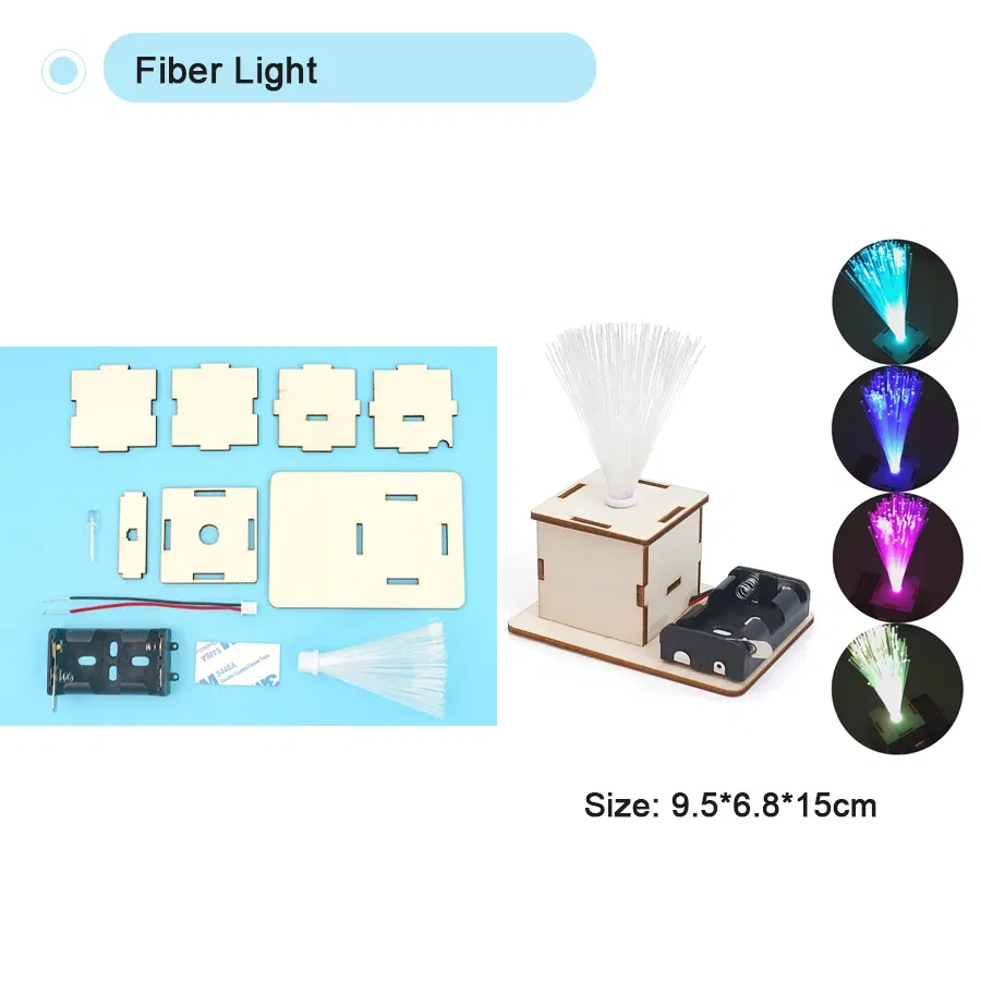 Color: Brown - DIY Physical Model Science Experiment Educational Toy Handmade Small Production Assembly Craft Technology Project for School Kid