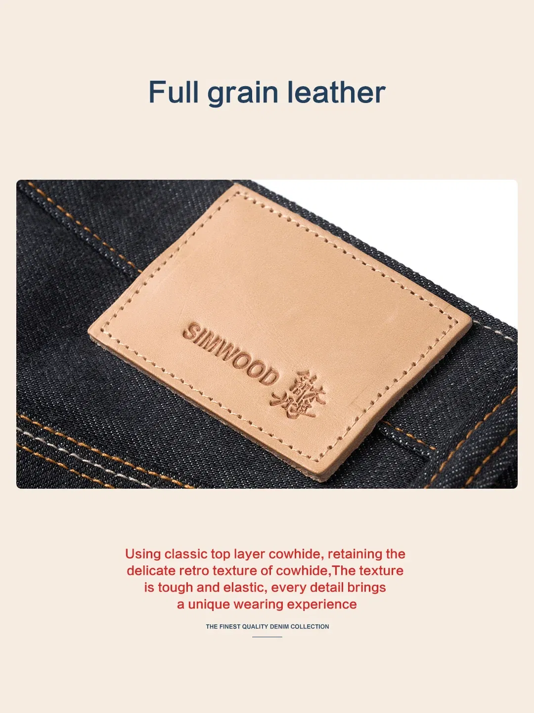 Color: black, Size: 32 - SIMWOOD High Standard 2025 Autumn New Raw Selvedge Denim Pants Men Regular Straight 16oz Heavyweight Quality Cotton FabricJeans