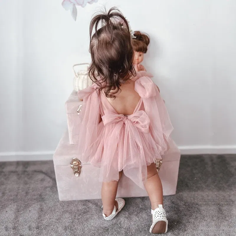 Color: black, Kid Size: 2m - 2024 Summer Baby Clothes Infant Girls Party Dress Lace Bodysuits & One-pieces 100-day Photo Dress Baby Photograph Clothing