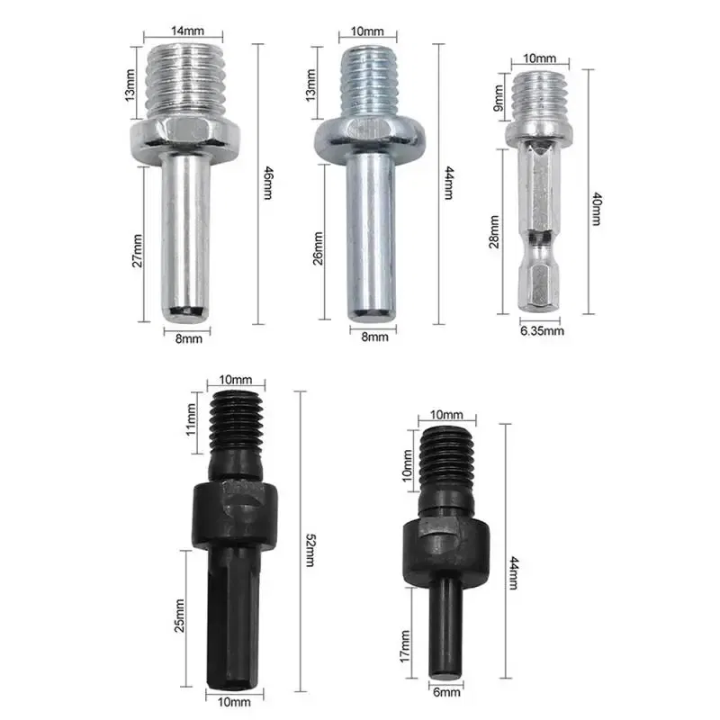 Color: Khaki, Ships From: CHINA - Hexagon Adapter Drill Chuck M14 Polishing Disc Connecting Rod For Electric Drill Sanding Pad Screwdriver Power Tool