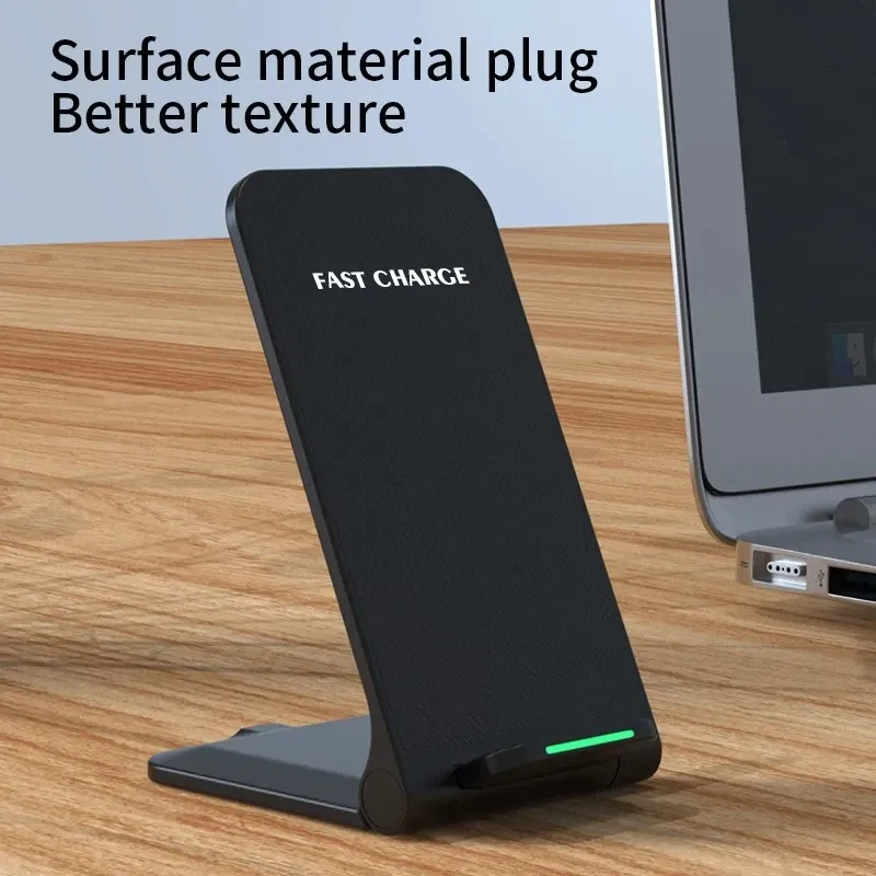 Color: PURPLE - 30W Wireless Charger Stand Pad for iPhone 15 14 13 12 11 Pro Samsung Xiaomi Phone Chargers Induction Fast Charging Dock Station