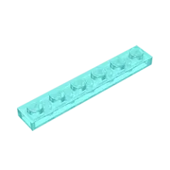Color: REDDISH BROWN - Gobricks GDS-505 Plate 1 x 6 compatible with lego 3666 pieces of children's DIY building block Particles Plate DIY