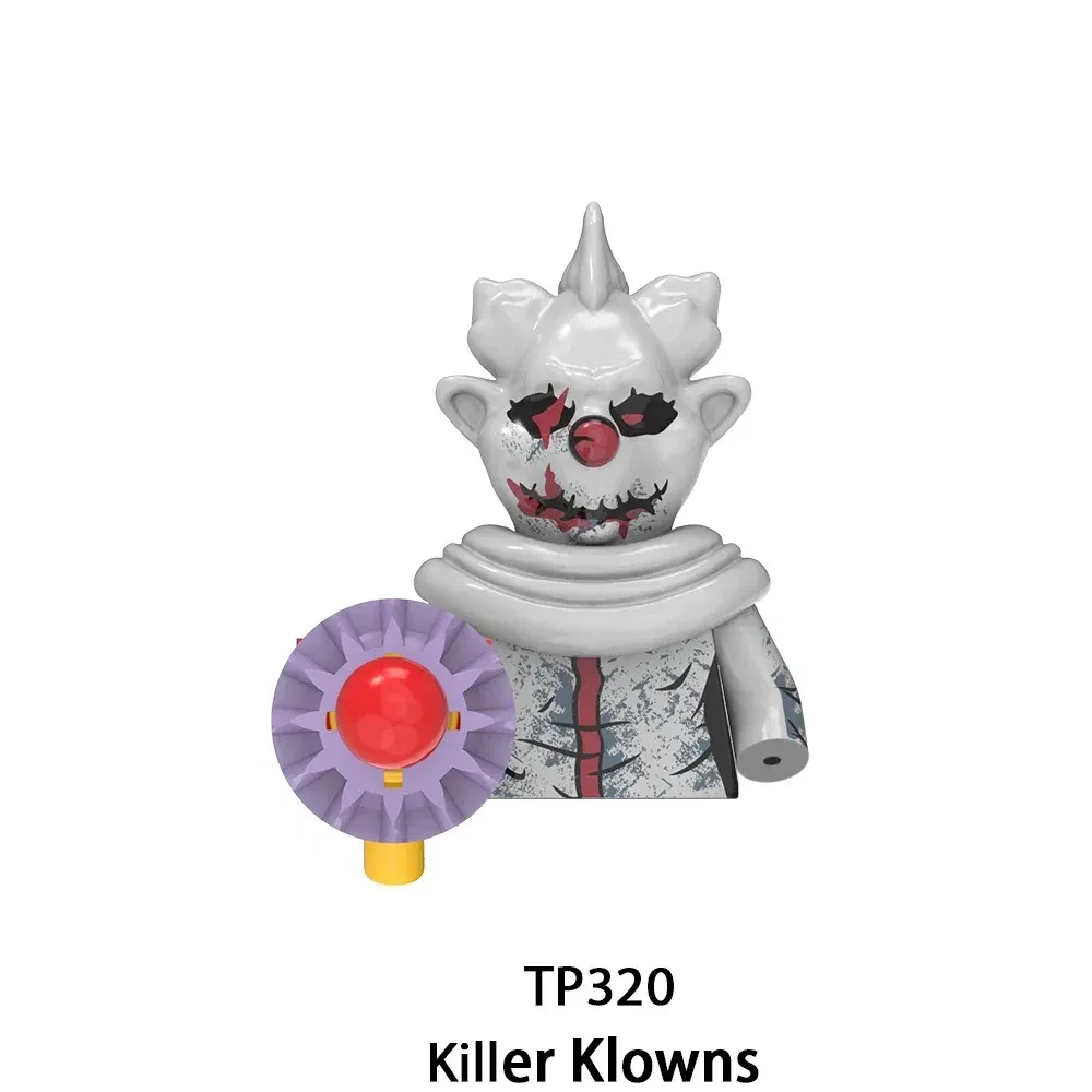 Color: Trans-black - 2025 Building Blocks KF6173 KF6175 KF6176 Halloween Horror Jason Sally Leather Face Jack Character Figures Bricks Children Toys