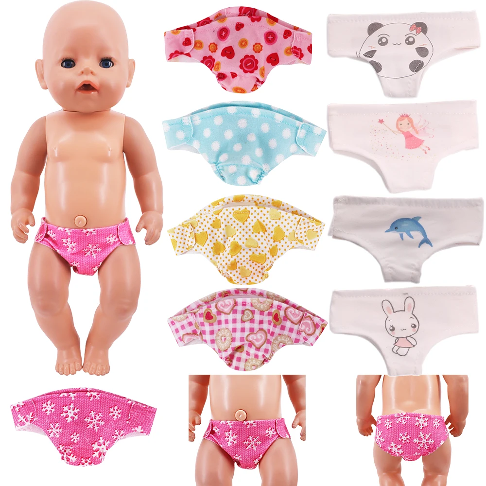 Color: Green - Reborn Doll Panties,Cute Pattern Underwear Panties Accessories Fits 43Cm Newborn Baby Doll,18 Inch American Girl Doll,Girl Gifts