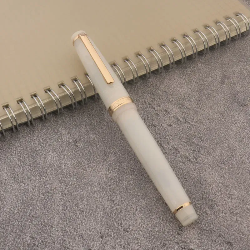 Color: Orange - JinHao 82 Fountain Pen Color match Dip in water Glass Nib Stationery Office School Supplies Ink Pens