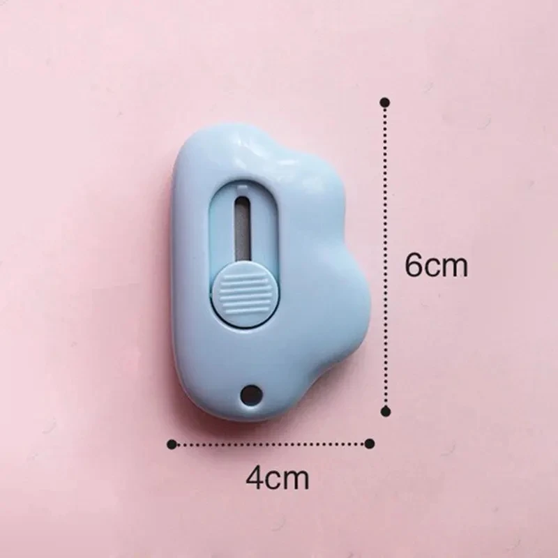Kawaii Clouds Portable Utility Knife Unpack Express Unboxing Artifact Student School Learning Office Supplies