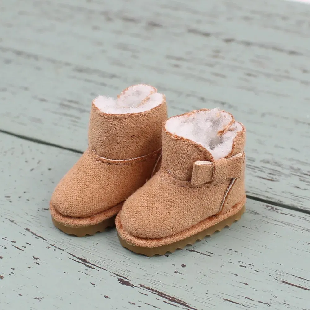 Color: Silver, Size: One Size - ICY DBS Blyth doll toys shoes winter boots snow shoes about 3.5cm toy shoes