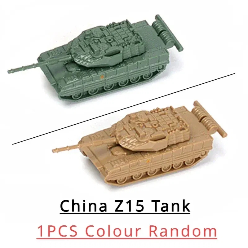 Color: light yellow - 1/144 4D Classic Tank Model WWII Tiger Leopard US GER CHN USSR RUS Finished Model Sand Table Plastic Tanks Toy