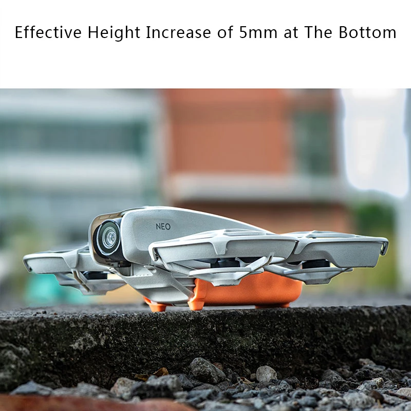 Color: GRAY, Ships From: CHINA - Neo Battery Protective Cover for DJI Neo Drone Accessories Anti-Collision Battery Protector Case Increase Tripod Extension Leg