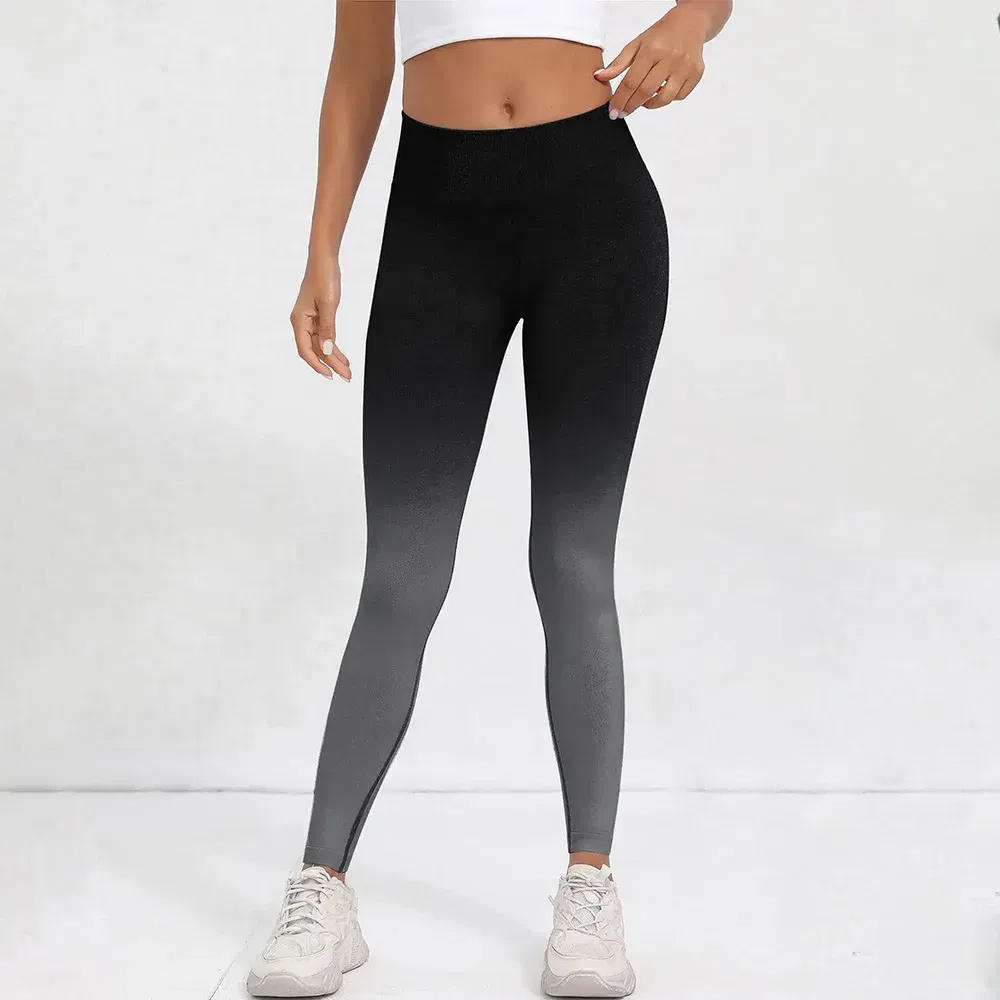 Color: Black, Size: M - Tie Dye Seamless Leggings for Women High Waist Yoga Pants, Scrunch Butt Lifting Elastic Tights