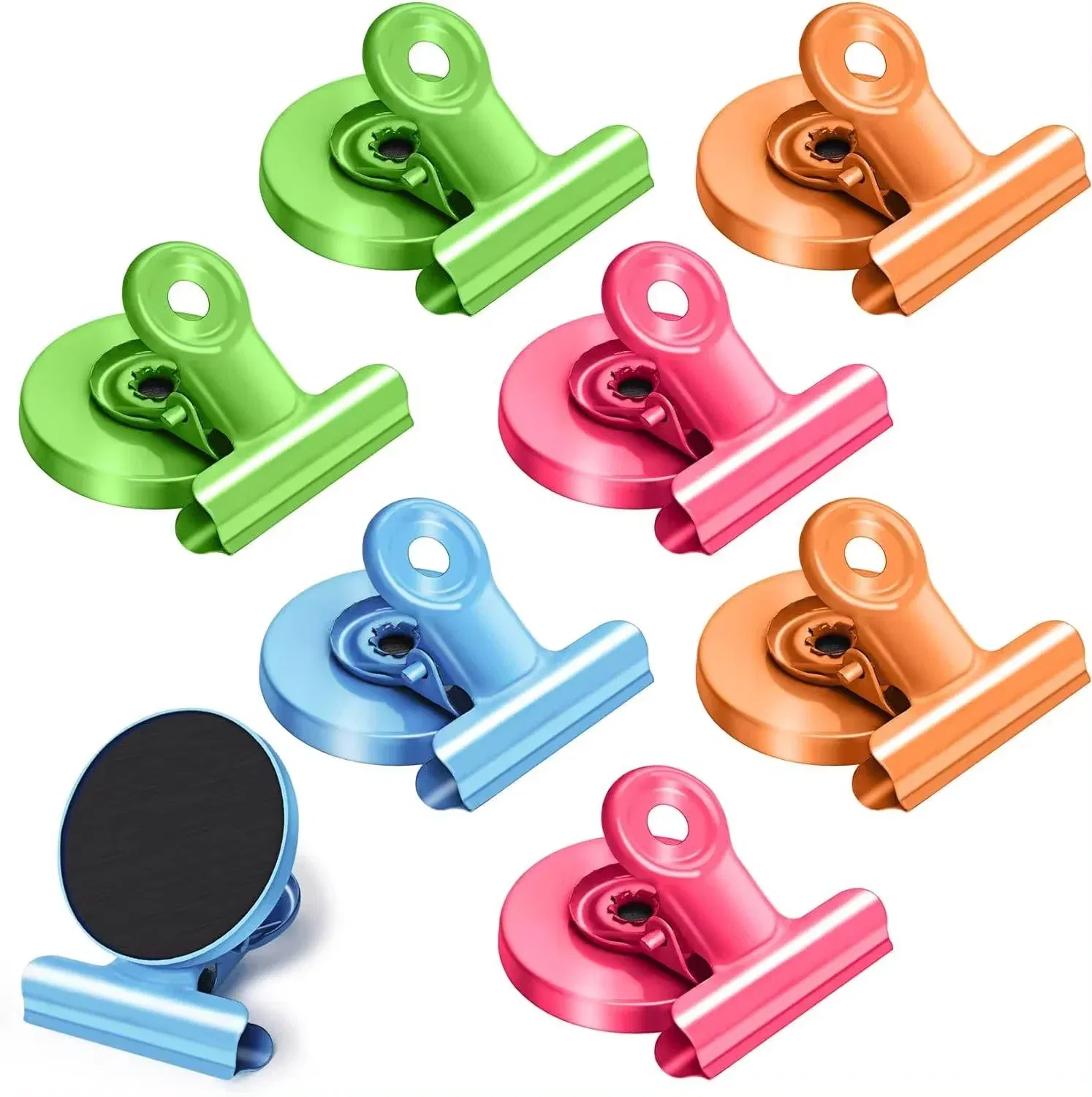 Color: light yellow - Strong Magnets Magnetic Clips Bulldog Clips Heavy Duty Magnetic Clips Perfect for Whiteboard Magnets Photo Displays Home