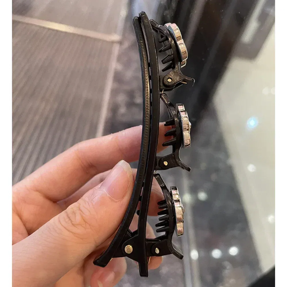 Color: WHITE - Double Layer Braided Hairpin Hair Hoop Broken Hair Clip Women Hairpin Korean Fixed Headband New Hairpin Lazy Hair Accessories