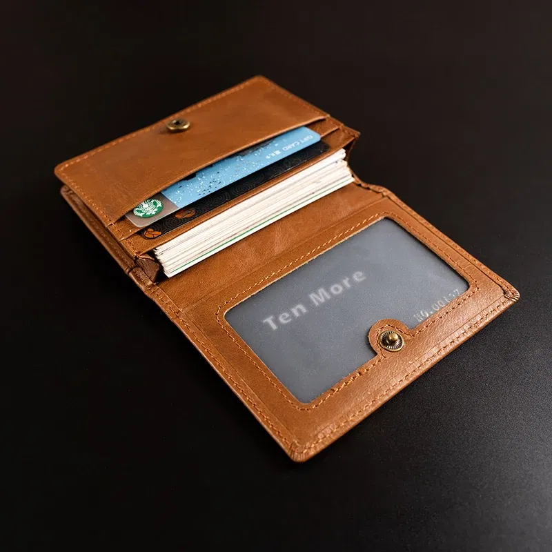 Color: Beige, Ships From: CHINA - Luxury Genuine Leather Cowhide Card Holder RFID Blocking Purse Men and Women Credit Card Wallet Slim Business ID VIP Cards Bags