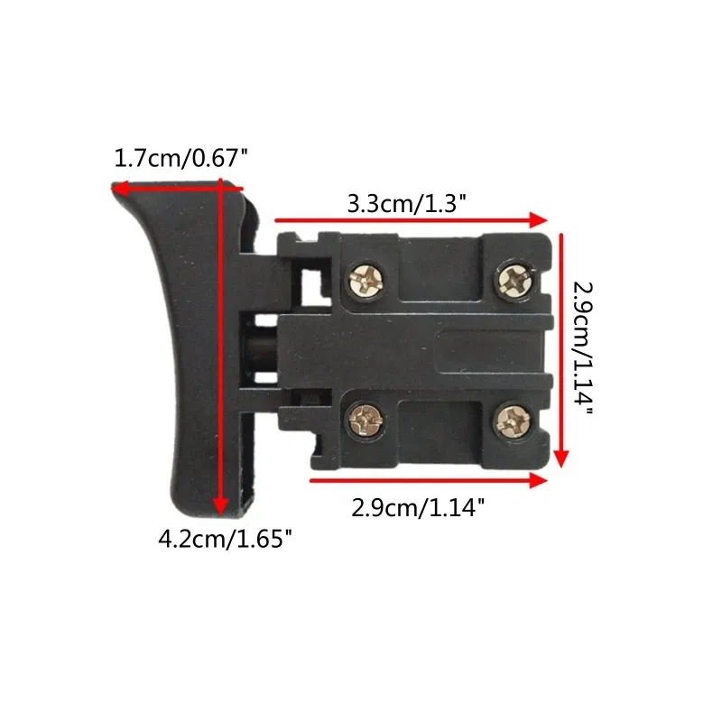 Trigger Switch Electric Cordless Drill Dustproof Speed Control Push Button Switch Power Tool Parts Accessories Drop Shipping