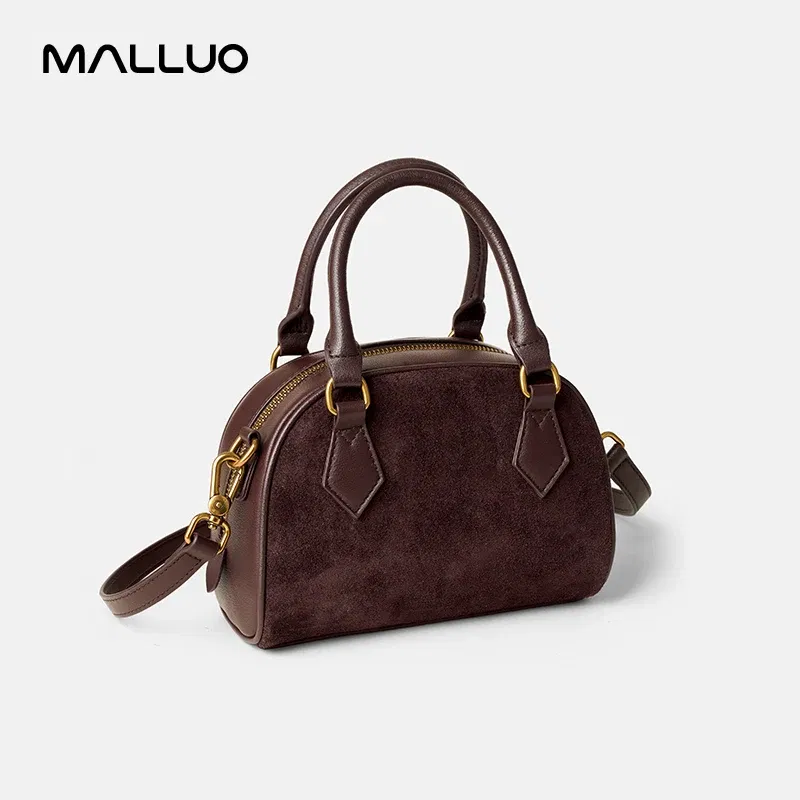 Women Cowhide Genuine Leather Bag Female Fashion Versatile Shoulder Handbag Lady Crossbody Classic Retro Boston Bags for Ladies