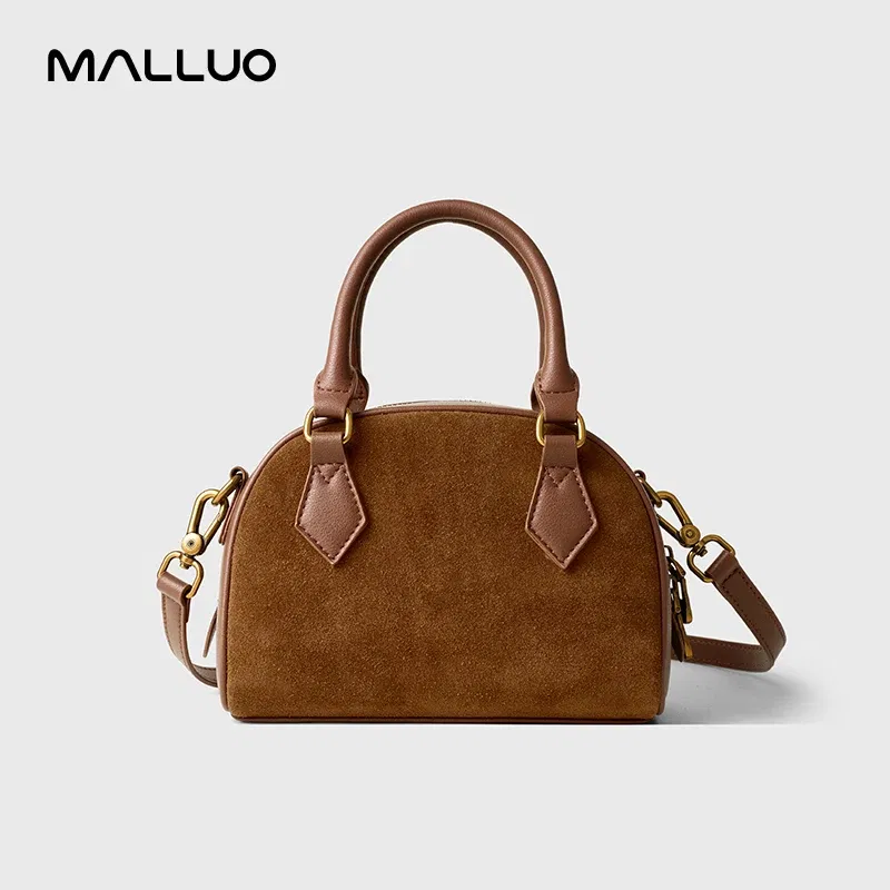 Women Cowhide Genuine Leather Bag Female Fashion Versatile Shoulder Handbag Lady Crossbody Classic Retro Boston Bags for Ladies