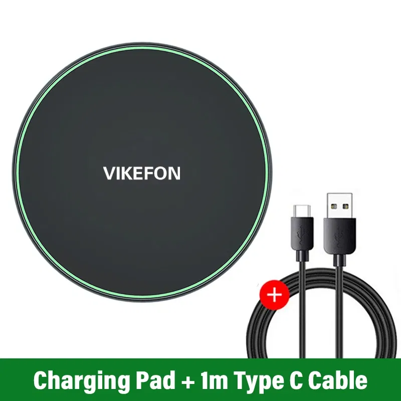 Color: WHITE - 30W Wireless Charger For iPhone 15 14 13 12 X Pro Max Induction Fast Charging Pad Dock Station For Samsung S23 S22 Xiaomi Huawei