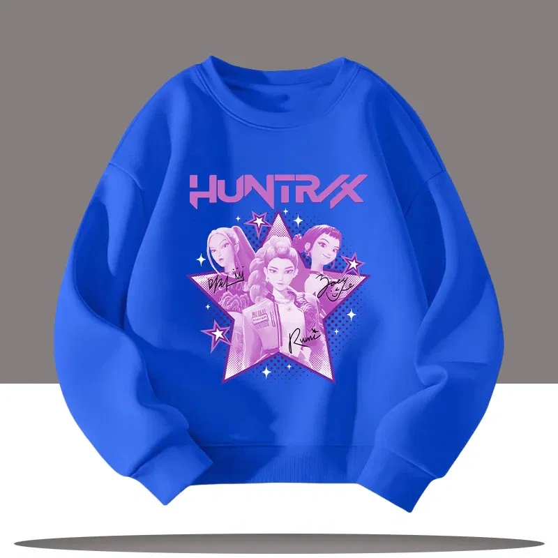 Color: Yellow, Kid Size: 8 - K-pop Demon Hunters New Children's Round-neck Sports Shirt with Cartoon Print - 3-12 Years Old Cute Girl Casual Top