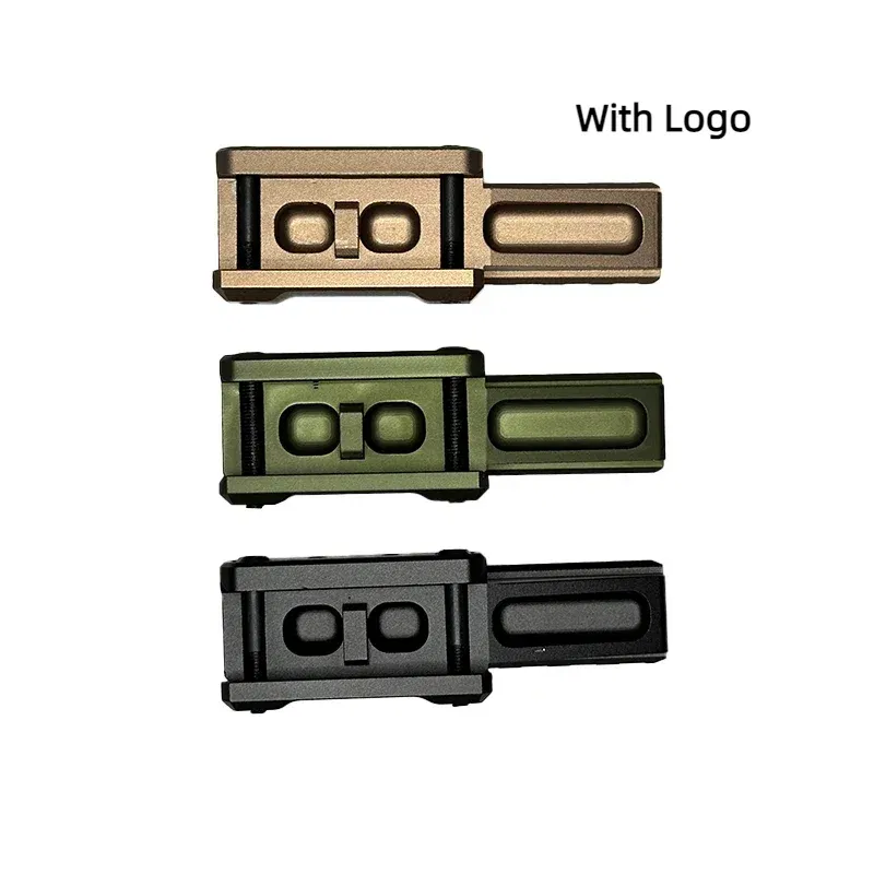 Color: Brown - Airsoft PTS CNC UN Machined 6000 Series Aluminium UNT1 T2 Tactical Fast Micro Riser 556/558/EXPS3-0