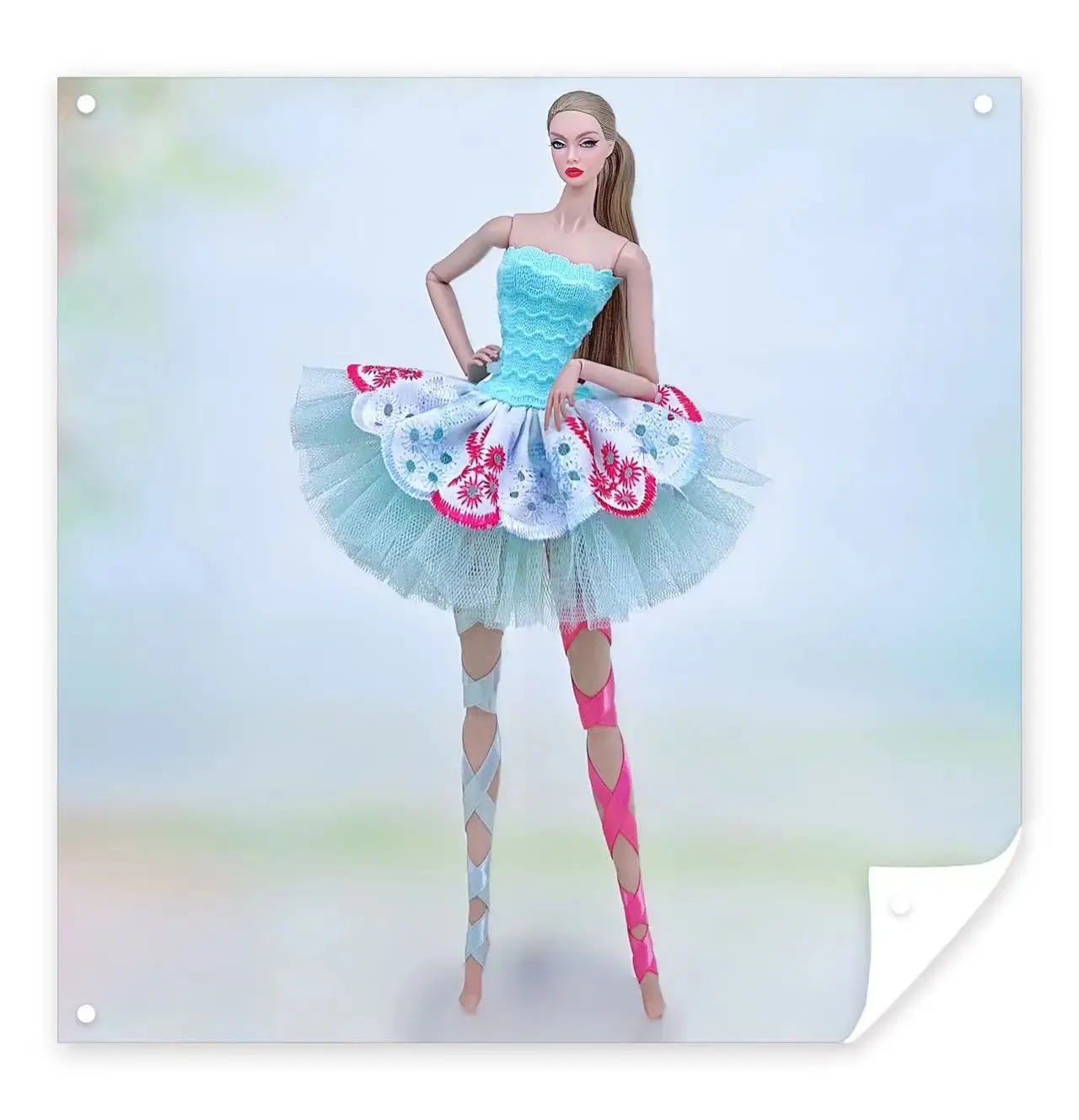 Color: plum - for clothes for barbie ballerina