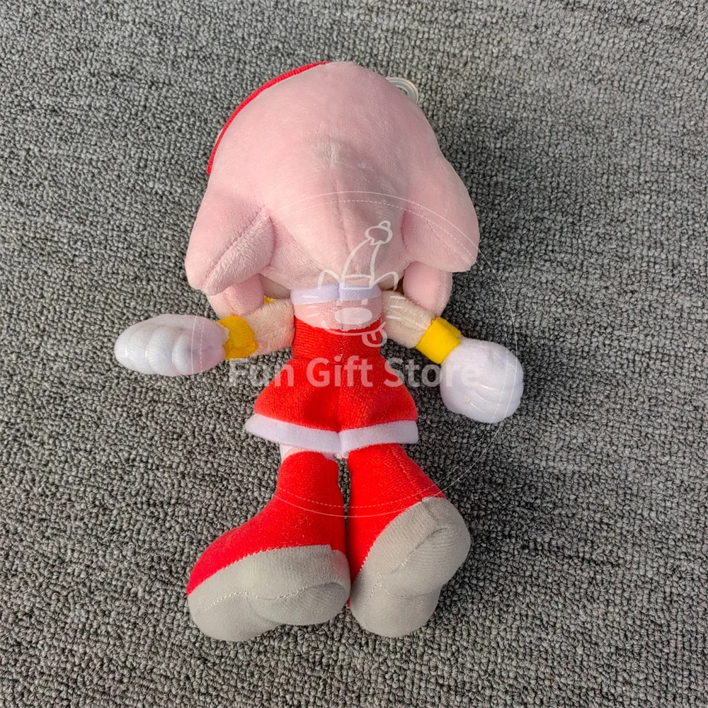 Color: black, Height: 0-10cm - 2025 20CM New Japanese Pink Plush Toy Amy rose Cute Cartoon Doll Girls Birthday Christmas Gifts