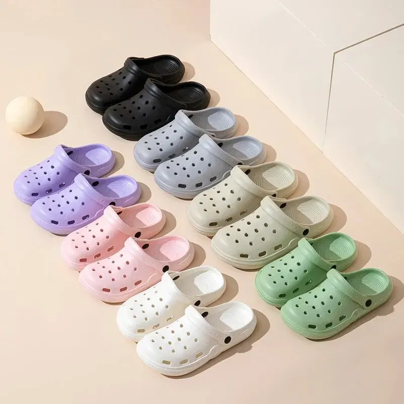 Shoe Size: 38, Color: WHITE - Dongdong Shoes Women's New Trendy Summer Thick Sole Increase Anti Slip Fashion Work Beach Baotou Slippery Sandals Zyt2354